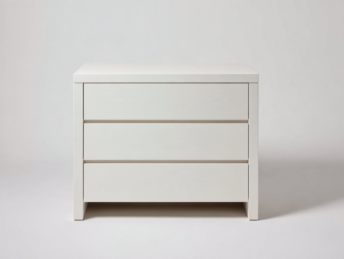 Cassettiera-Legno-120x40x80 cm-Bianco-Stile moderno