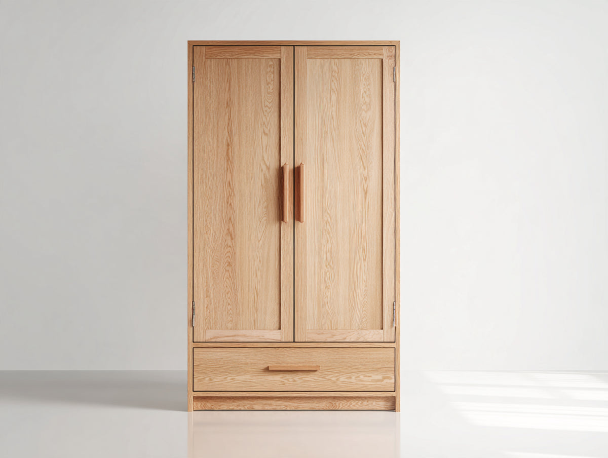 Armadio-Legno-120x55x190 cm-Naturale-Stile moderno